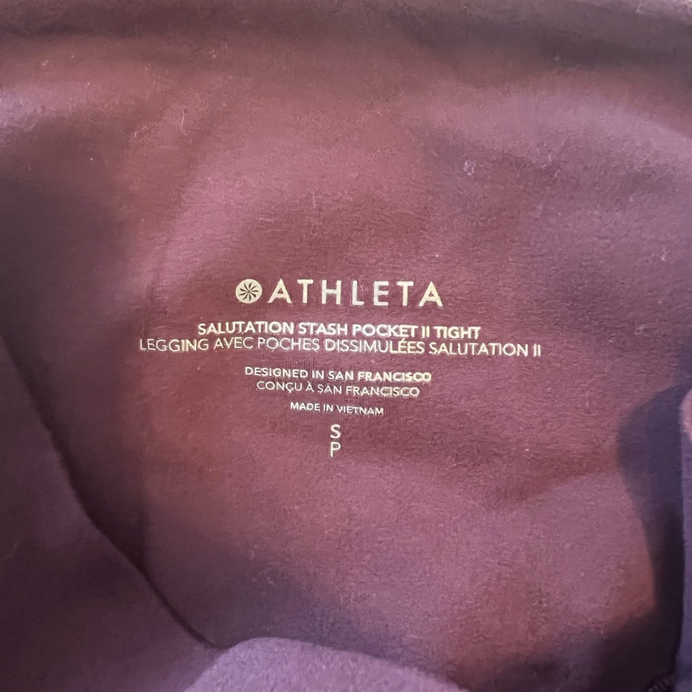 Athleta Deep Purple Leggings